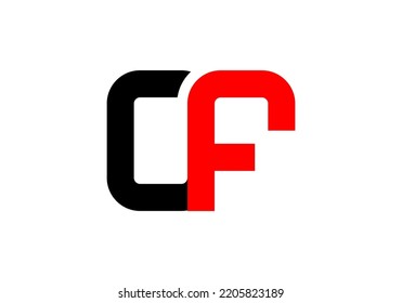 Initials Letter CF Logo design for company logo