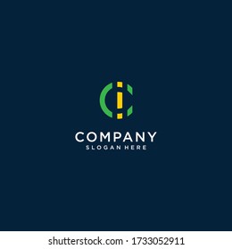 initials letter ci logo, modern and clean logo icon for the company.