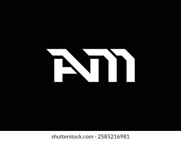 AM initials letter company logo