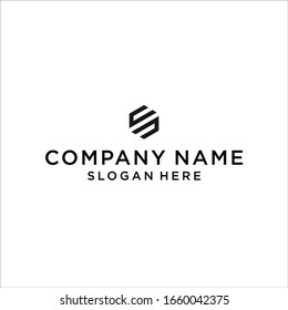initials letter cs or sc logo design vector illustration template