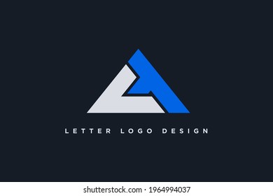 Ilustración vectorial de diseño del logotipo CT de la letra inicial. Diseño del logotipo CT de la carta adecuado para logotipos empresariales y de gestión, aislado en un fondo oscuro