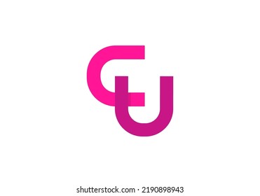Initials Letter CU Logo.design for brand logo