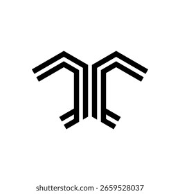 initials letter d c logo design 