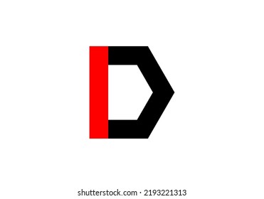 Initials Letter D Logo design for brand logo
