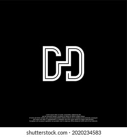 Initials letter DD logo design template