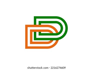 Initials Letter DD Logo design for company logo