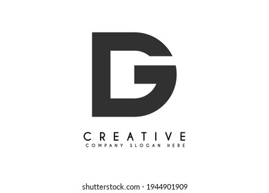 initials letter dg logo design vector illustration,