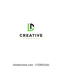 iniciales letra del logotipo del dl, icono moderno y limpio del logotipo de la empresa.