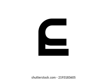 Initials Letter E Logo design for company logo