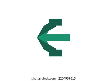 Initials Letter E Logo design for company logo
