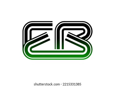 Diseño del logotipo de la carta inicial EB para el logotipo de la empresa