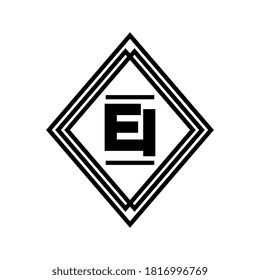 initials letter EI monogram logo on white background