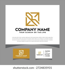 initials letter erm logo with a business card vector creative