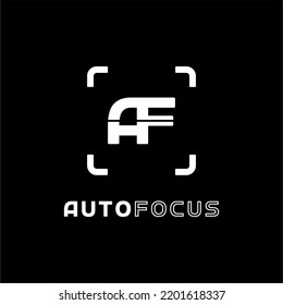 Initials Letter A F For Auto Focus Logo Design
