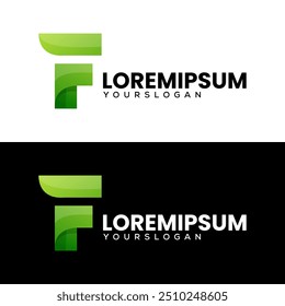 Initialen Buchstabe F kreatives Logo-Design 
