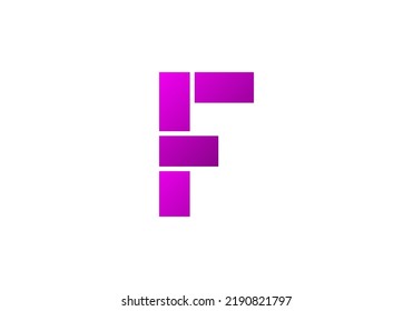 Initials Letter F Logo design for brand logo