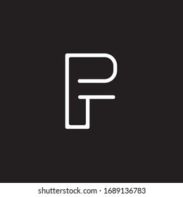 Icono de logotipo F básico mínimo y plano. F letra fuente creativa monograma plantilla de símbolos. Diseño elegante de alfabeto lujoso en líneas de arte