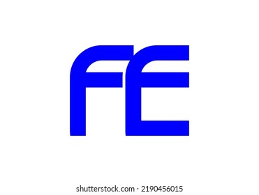 Initials Letter FE Logo design for company logo