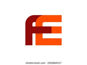 Initials Letter FE Logo dseign for company logo