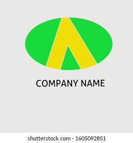 The initials letter A in the form of a logo