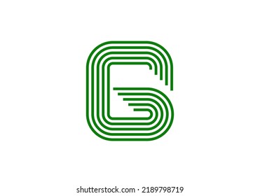 Initials Letter G Logo design for brand logo