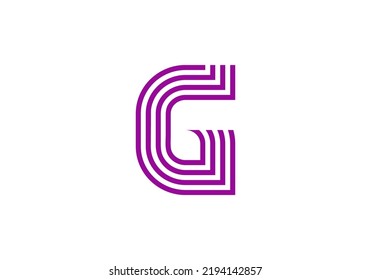 Iniciales Diseño de logotipo de carta G para el logotipo de la empresa