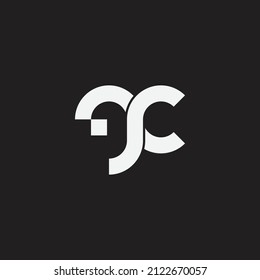 Initials letter gc or cg logo design inspiration