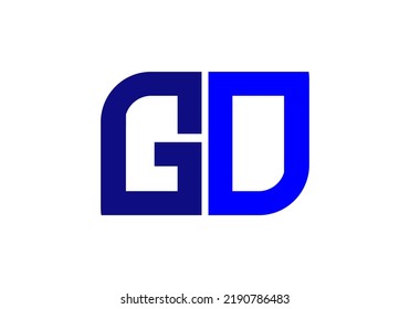 Initials Letter GD Logo design for company logo