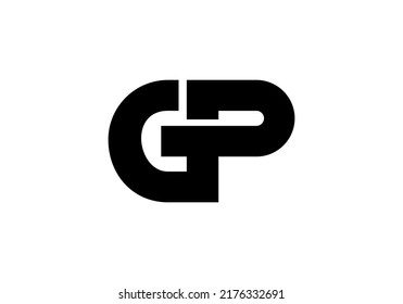 Initials Letter Gp Logo Simple Monogram Stock Vector (Royalty Free ...