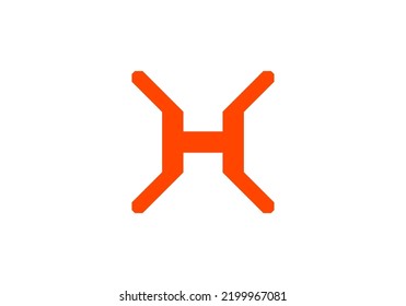Initials Letter H Logo design for company logo