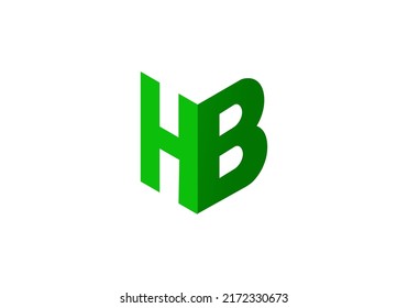 Initials Letter HB Logo with a simple design for logos of various types of businesses with the initials HB