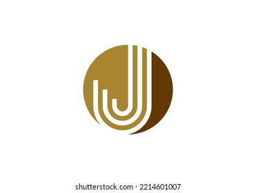 Initials Letter J Logo design for company logo