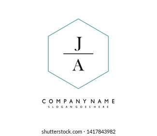 initials letter JC handwriting logo vector template