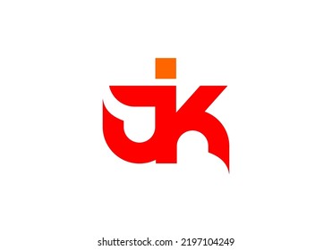 Initials Letter Jk Logo Design Company Stock Vector (royalty Free 