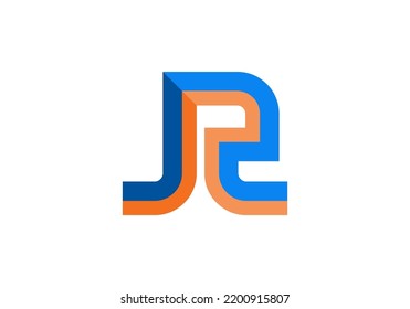 Diseño de logotipo de carta JR para el logotipo de la empresa