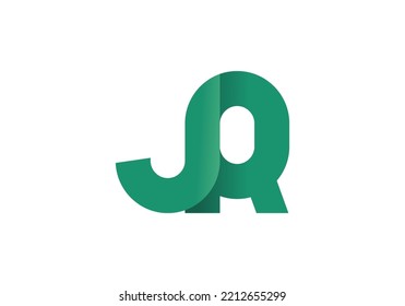 Initials Letter JR Logo design for brand logo