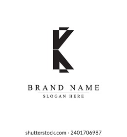initials letter k logo design vector illustration template, Initial letter K logo	
