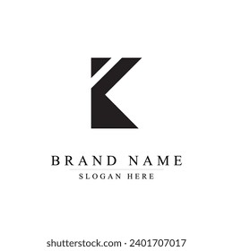 initials letter k logo design vector illustration template, Initial letter K logo,	
