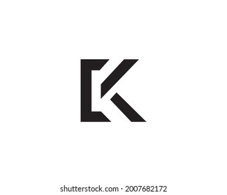 Initials letter KC, K and CK logo with a modern style and concept design.