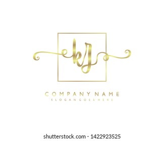 initials letter KZ handwriting logo vector template