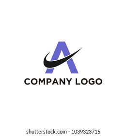 A initials letter logo