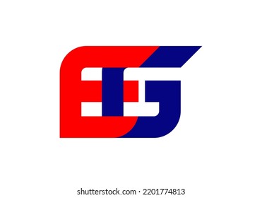 Initials Letter EG Logo design for brand logo