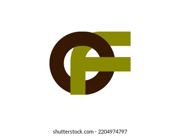 Diseño de la carta inicial de logotipo para el logotipo de la marca