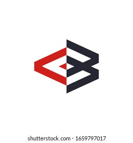 initials Letter Logo. minimalist Unique modern geometric creative elegant. Vector icon