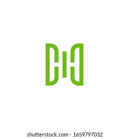 initials Letter Logo. minimalist Unique modern geometric creative elegant. Vector icon