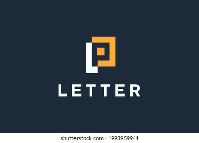 Initials letter LP logo design vector illustration. Letter LP suitable for business and management company logos.