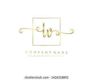 initials letter LV handwriting logo vector template