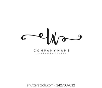 initials letter LX handwriting logo vector template