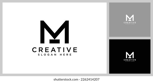 initials letter M abstract logo vector design