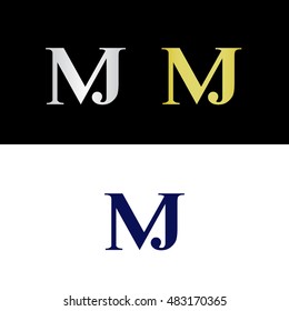 Initials with letter M and letter J
